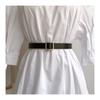 Ontrend Soft Womens Pu Square Buckle Belt Suitable For School And Casual Styles Everyday