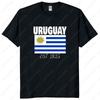 Uruguay EST 1825 Independence Pride Uruguayan Flag Graphic T Shirts Summer Woman Man High Quality Cotton Tshirt Shortsleev