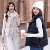 Women's Korean Style Thickened Down Vest - Autumn/Winter Fashionable Warm Outerwear Cardigan
