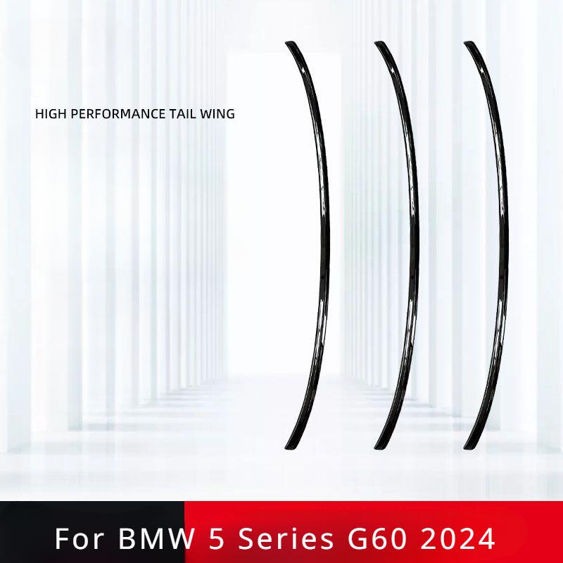 For BMW 5 Series G60 2024 Yaoye Style Carbon Glossy Black Rear Trunk Lid Car Spoiler Wings Ttyling Car Accessories