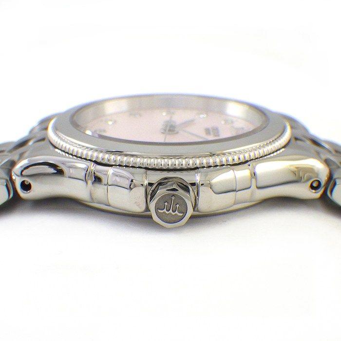 Used CREDOR watch 4J81-0B20 11 points diamond index pink shell dial K18WG SS quartz analog [Used]