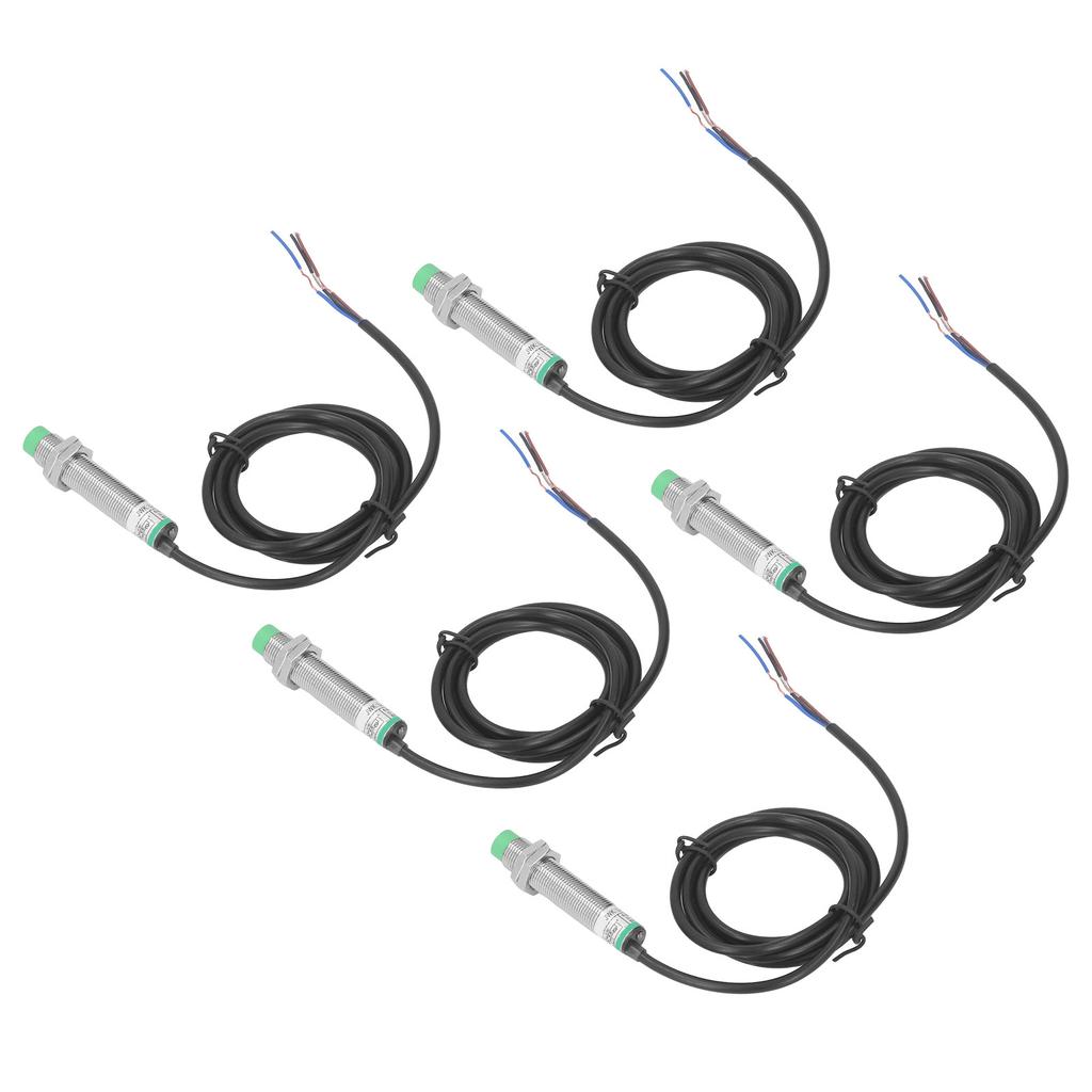 5PCS Inductive Proximity Sensor Non Contact Proximity Switch M12 NPN Normally Open 6?36VDC