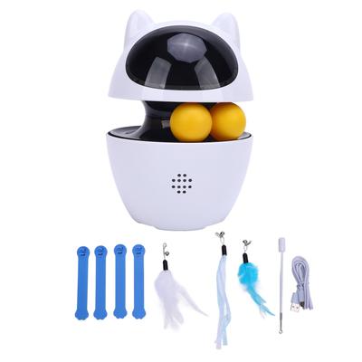 İnteraktif Kedi Oyuncağı 3 Dönüş Modu Akıllı Otomatik Kedi Egzersiz Oyuncağı Çok Kedili Evler İçin