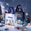 3Pcs  Christmas Gift Bags Assorted Sizes, Reusable Tote Bags with Handle, Non-Woven Christmas Bags for Xmas Party Favors