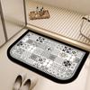 Soft diatomaceous earth absorbent floor mat, bathroom door mat, anti fouling and anti slip foot mat, kitchen quick drying