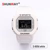 Korean Style Square Sports Watch for Students - Jelly Color, 50M Waterproof, Fashionable Design