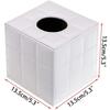 PU leather box handle, square towel holder with magnet | towel box