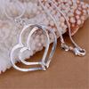 Collana Romantica con Pendente a Cuore in Argento Sterling 925 da 40-70 cm per Donna Gioielli alla Moda e Deliziosi Regali per Matrimonio Festa Vacanza