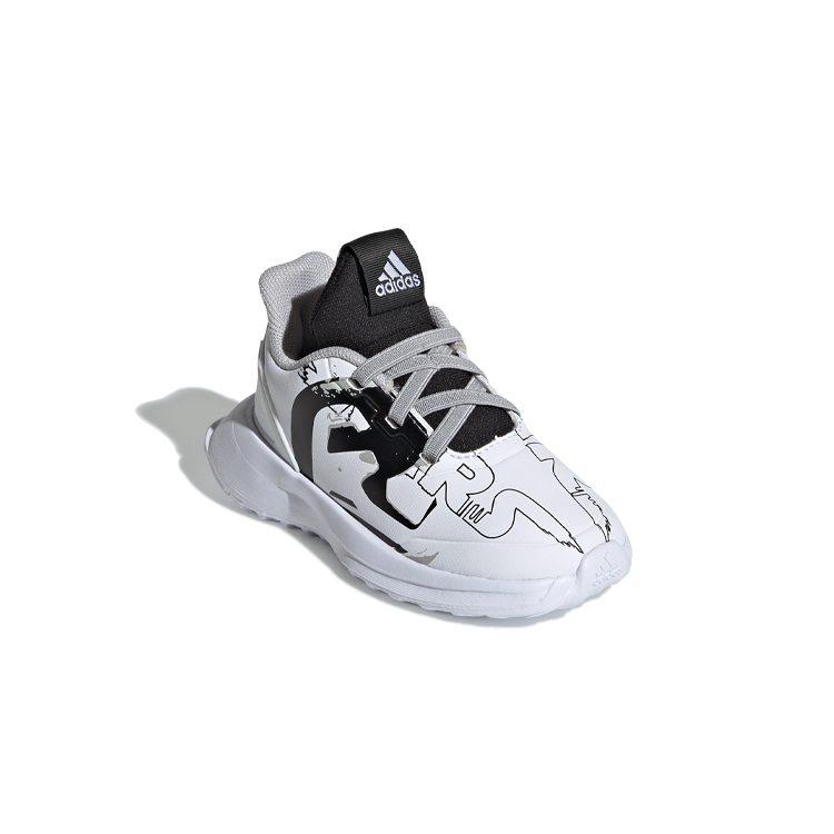 adidas Rapidarun Starwars El I Slip Resistant Slip Resistant Low Top Toddler Shoes White Black Infant And Toddler G27555