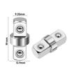 Wrench Extension Rod 1.18"x0.55" Chrome Vanadium Steel 3/8 Double-Head Hex Socket Wrench Adapter Driver Conversion Tool