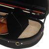 M MBAT 4/4 Violin Storage Case Simple Black Organiser with Strap Portable Canvas Violin Suitcase Professional Violin Accessories