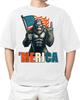 Bigfoot Merica Rock American Flag Patriotic 4th Of July For Adult S-4XL T-Shirt