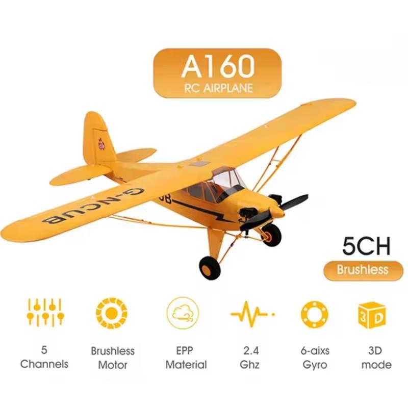 Bambino Adulto Wltoys A160-J3 Rtf 2.4G Motore Brushless 3D6G Aereo Radiocomandato Aggiornato Cub Pronto Per Volare All'aperto