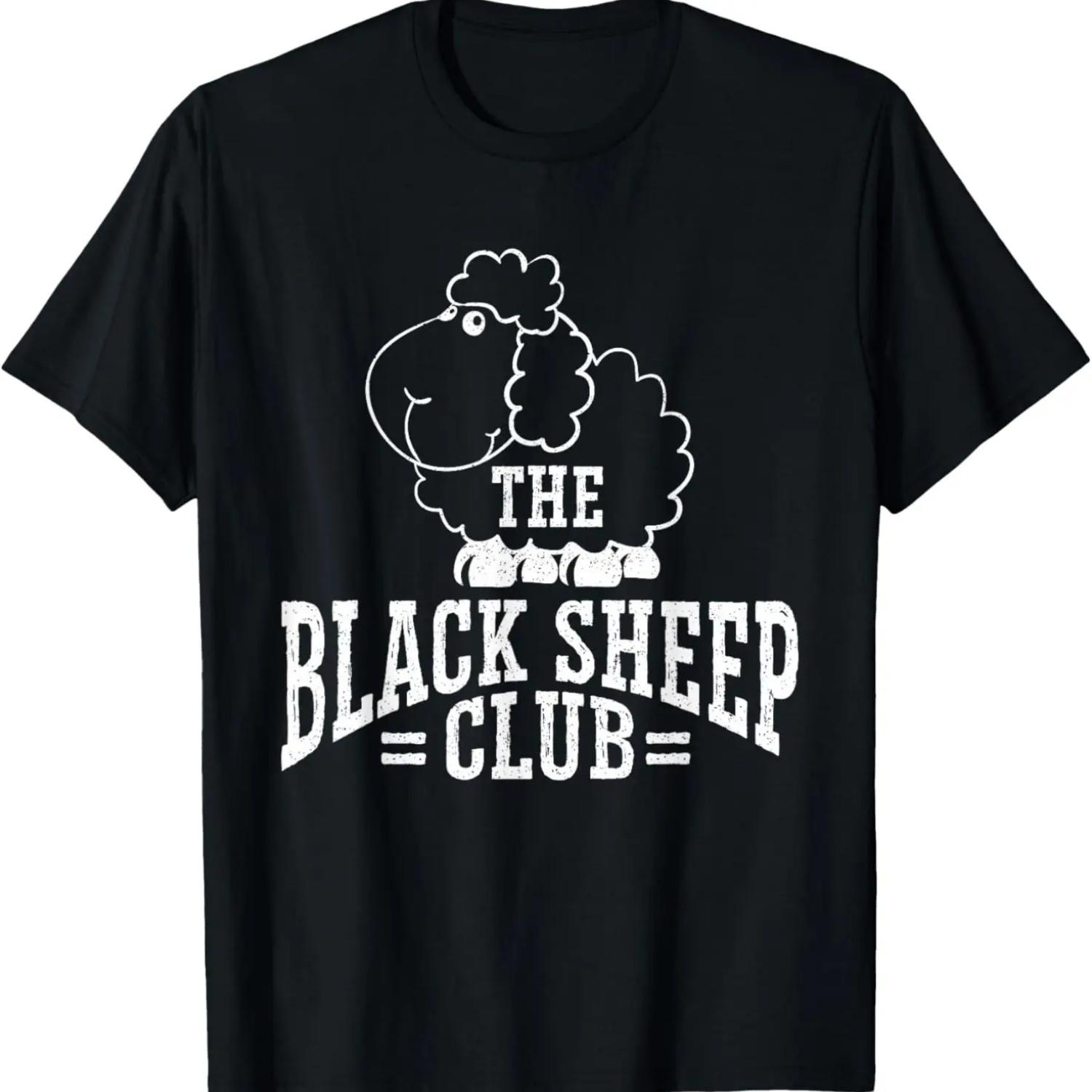 The Black Sheep Club _ Squad Funny Sarcastic Family T-Shirt S чёрный