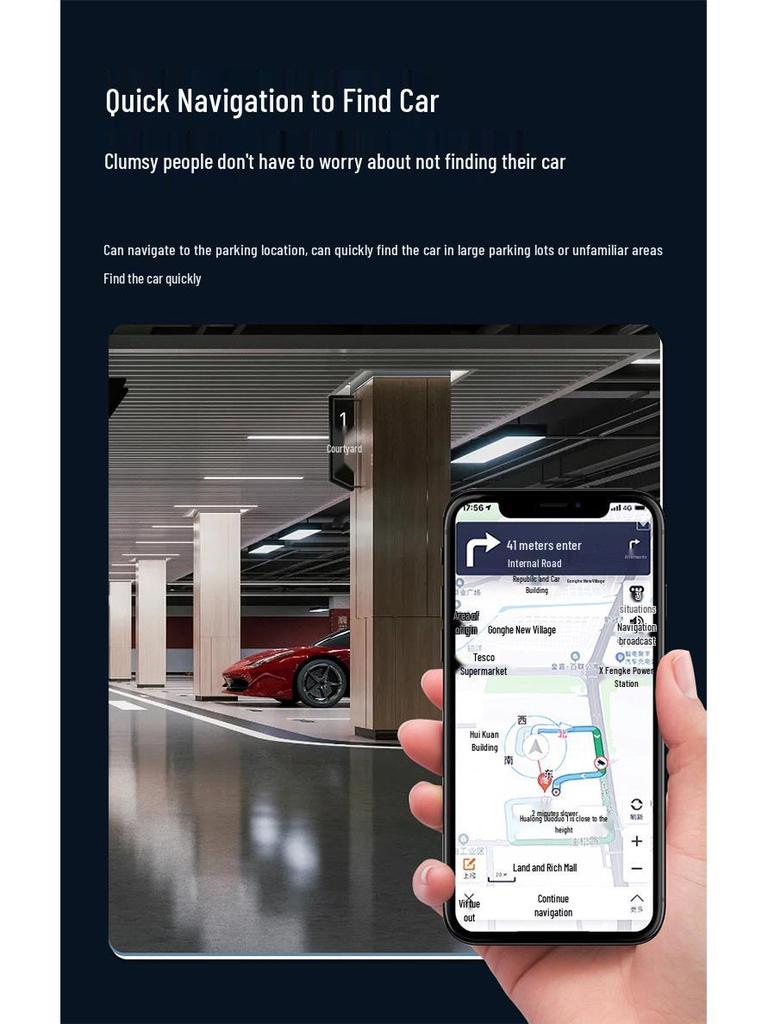 Apple Chytrý Bezdrátový Nabíjecí Držák Telefonu do Auta a Lokátor/Navigátor s Funkcí Proti Ztrátě