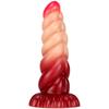 Gradient Color Twist Shape Female Anal Plug Anal Dilator Female Imitation Phallus Adult Sex Toys