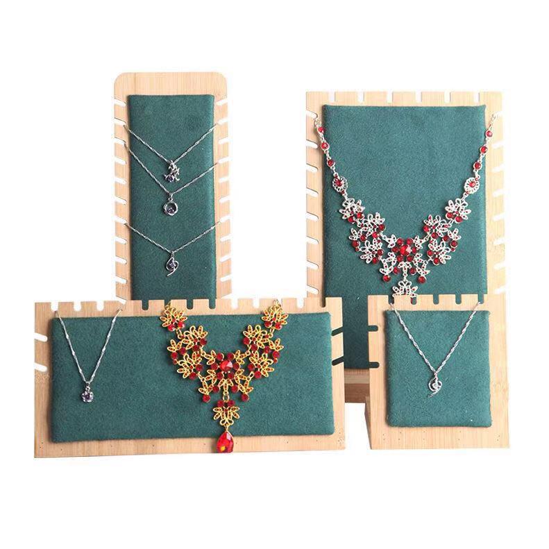 Bamboo Jewelry Display Stand for Necklaces and Earrings