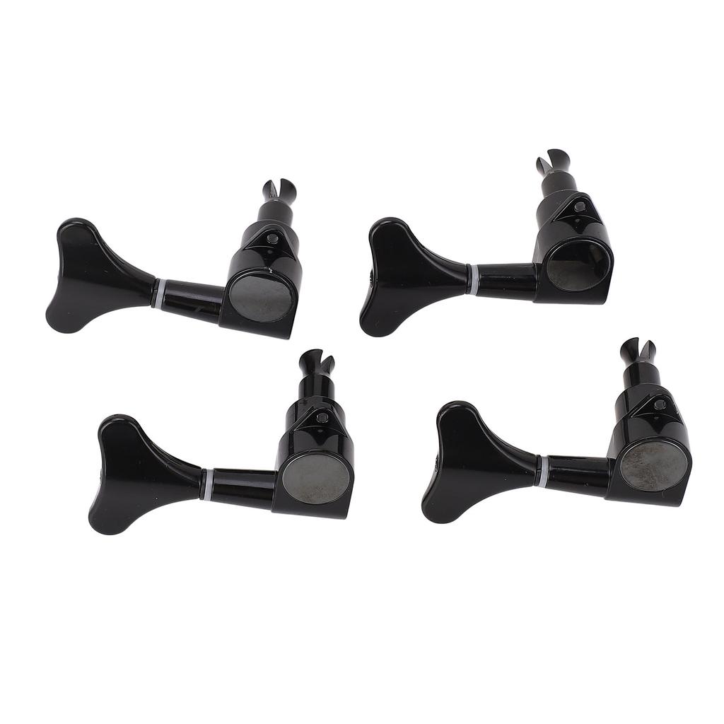 4R Klucze do Gitary Basowej Czarny Metal Zapieczętowane Klucze Maszynowe do Gitary Basowej do Wymiany