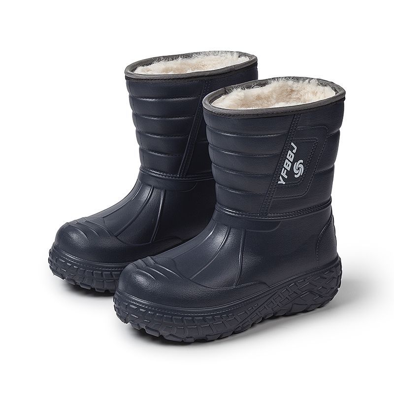 Herren Schnee Stiefel Wasserdicht Regen Stiefel Verdickt Fleece Hoher Schaft Freizeit Schuhe Bequem Warm Baumwolle Schuhe EVA Arbeit Herren Stiefel