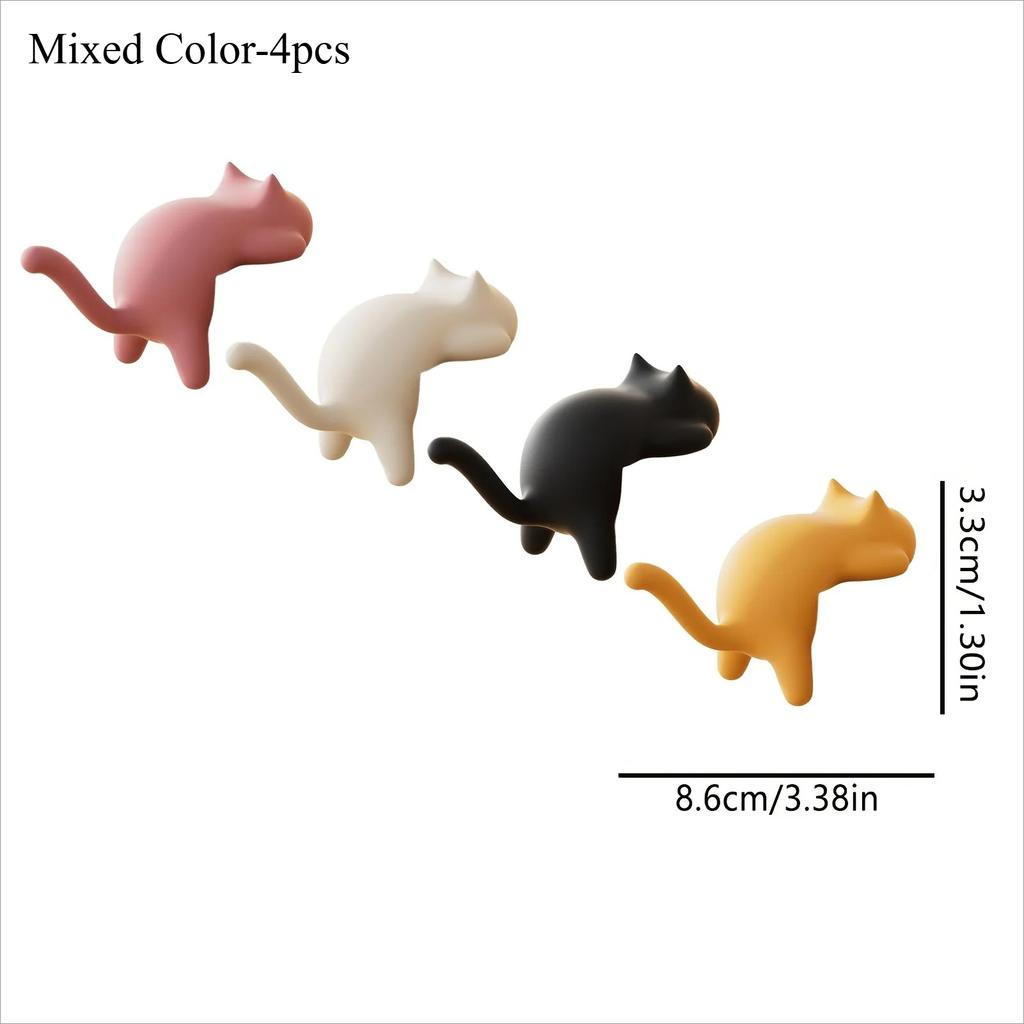Cute Cat Shaped Table Edge Hooks Adhesive Free Desk Hanger for Bag Key Headphone Office Home Desk Organizer Hook for Hanging