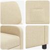 Recliner Chair Cream Polyester