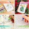 8pcs/Set Cartoon Animal Series Erasable Pen 8 Colors Writing Tool Ballpoint Pen 0.5mm Tip Neutral Pen Marking