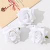 3/5Pcs Rose Artificial Flowers for Home Room Decor Wedding Decoration Fake Flower DIY Scrapbook Wreath Gift Flannel Rolled Rose