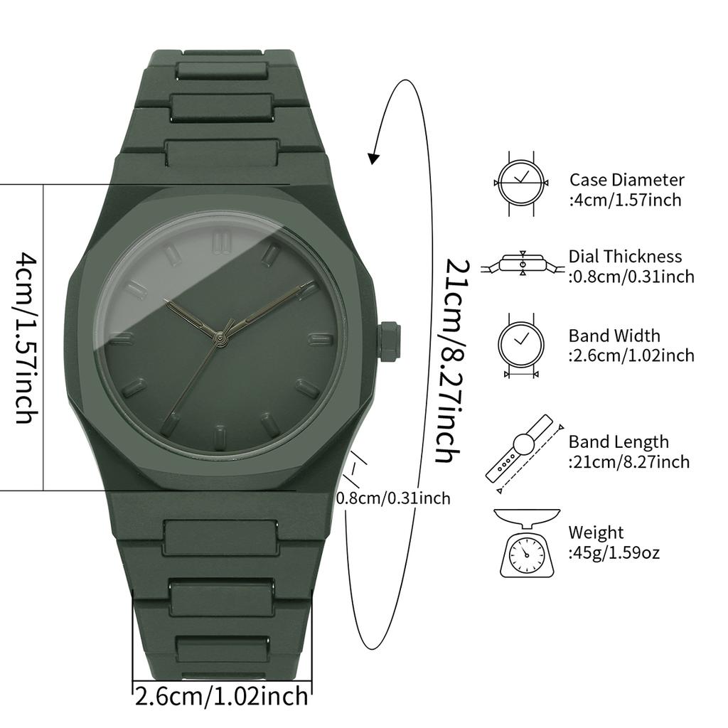 1Pcs Men's Gift Watch Fashion Simple Scale Dial Handsome Classic Versatile Casual Trend Quartz Watch( Box Not Included)