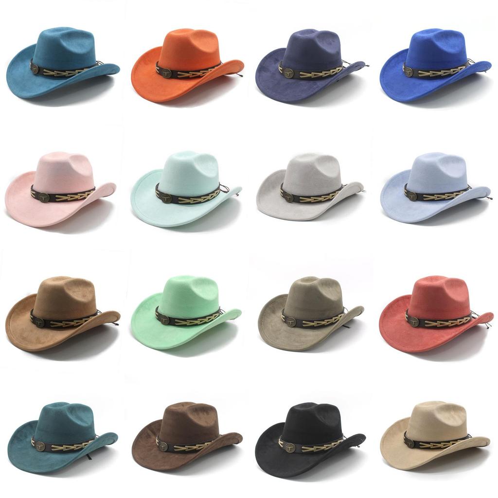Knot Embroidered Wide Brim Hat With Polyester Wool For Spring Summer Cultural Fashion