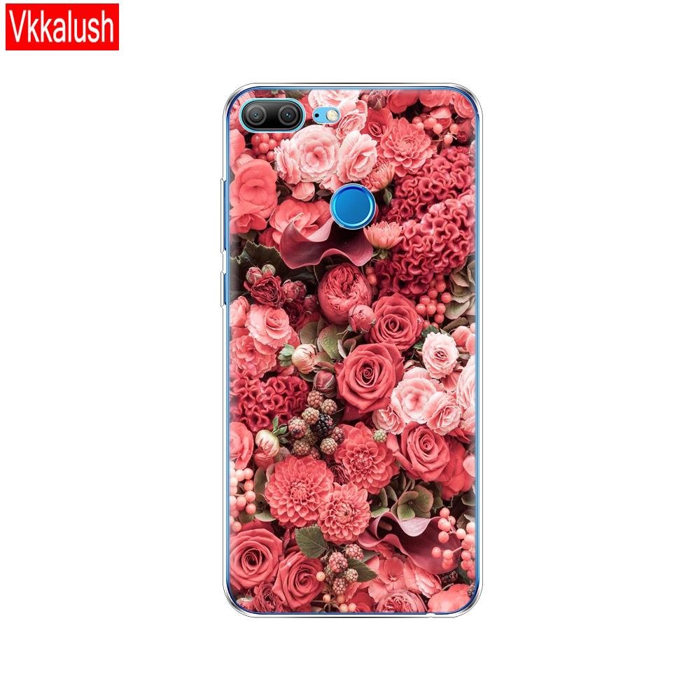 Hülle Handyhülle für Huawei Honor 9 Lite weiches TPU Silikon Rückseite 360 Vollschutz Druck transparent Coque Shell
