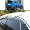 For Jeep Renegade 2016 2017 2018 Car Body Styling Sticker Plastic Window Glass Wind Visor Rain/Sun Guard Vent