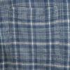 Uniqlo Old Check Pattern Short Sleeve Seersucker Shirt L Blue and Navy Men's Used