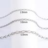 316L Edelstahl Oval O-Gliederkette am Halsband Rolo Halskette für Damen Herren Choker Silber Schmuckherstellung Zubehör