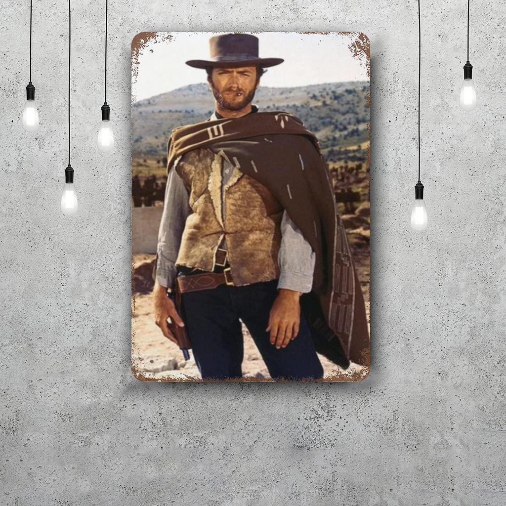 fistful of dollars Classic Poster Rusty Metal Plaque Retro Decorative Plate Bar Man Cave Garage Club Metal Sign Wall Decoration