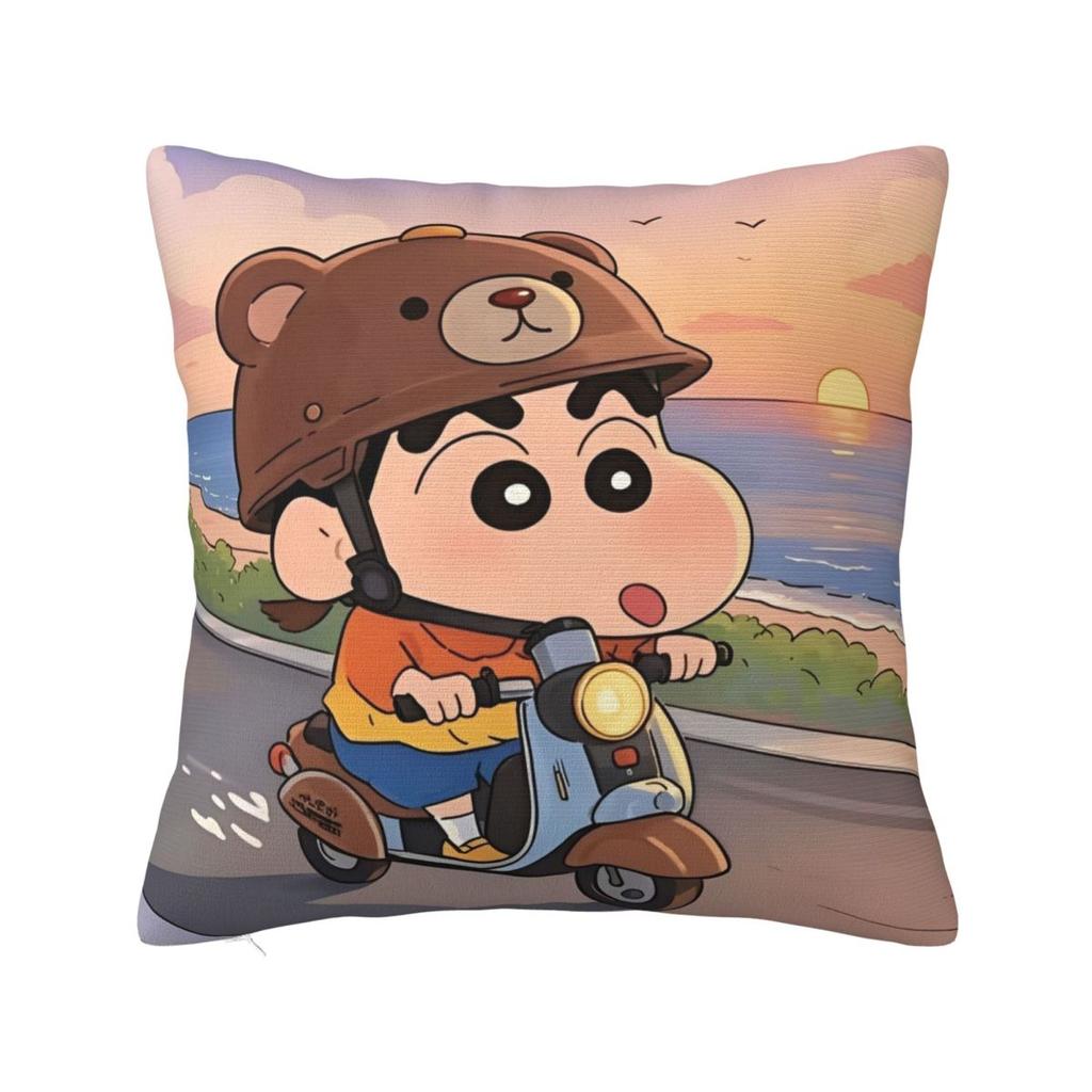 Crayon Shin-Chans Cartoon Anime Pillow Cover Product Printed Cushion Cover Decorative Pillow Case Cover Seater Multi-Size