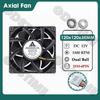 Gdstime DC 12V 24V 48V 12cm 120mm Dual Ball Cooler 12038 120x38mm Brushless Booster Fan for Btc Machine Chassis Cabinet Cooling
