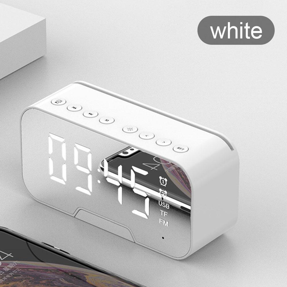 Multifunctional Mirror Led Infinite Bluetooth Speaker Alarm Clock Portable Mini Voice Broadcasting Digital Pocket Watch Home