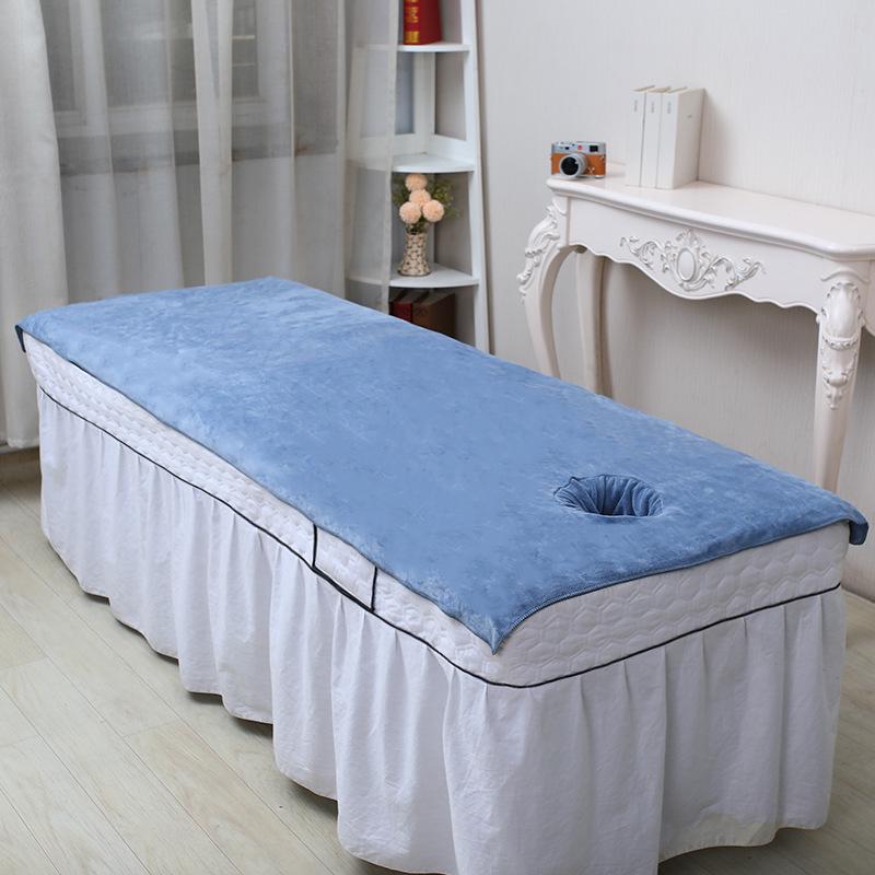 Large Absorbent Bedding Towel with Hole for Massage Therapy Bed