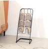 Foldable Shoe Cabinet - Space Saving Shoe Rack Organizer for Entryway, Bathroom, Dorm | Multi-Layer Shoe Shelf Storage with Door