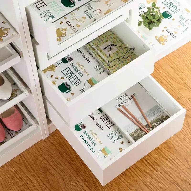 Potištěná podložka do kuchyňské linky Vodotěsná podložka do kuchyňské zásuvkové podložky Zásuvkové vložky do kuchyňských skříněk Podložky do lednice Škálovatelné Kontaktní papírová police