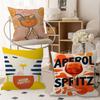 Aperols Spritz Flannel Lucky Dragon Pillow Cover Sofa Cushion Cover Home Room Decoration Children Gift