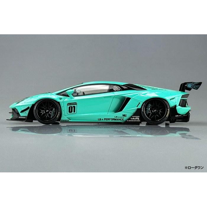 Aoshima 1/24 Liberty Walk Series No. 21 LB Works Lamborghini Aventador Limited Edition Ver. 2 Plastic Model Kit (Molded Color)