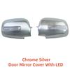 2 Stück Auto ABS Chrom Rückspiegel Zubehör Verchromte Verkleidung 2002 2003 2004 2005 2006 Für Honda CRV CR-V CR V Türspiegelabdeckung Mit LED