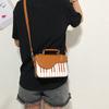 Women 2025 Piano Women's Bag Fashion Korean Version One Shoulder Crossbody Piano Keys Small Square Bag Women's Bag