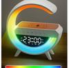 Multifunction 3 in 1 Wireless Charger Pad Stand Bluetooth Speaker RGB Night Light Fast Charging Station For Smartphone iPhone Samsung Xiaomi Huawei