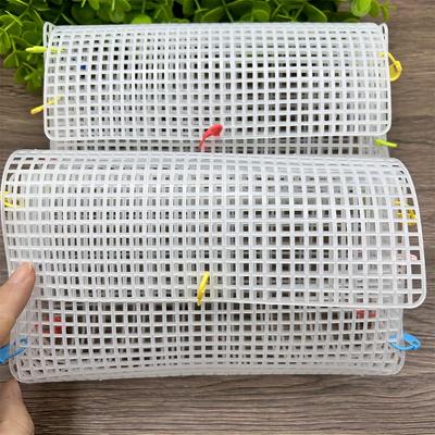 1 Stück Weiße Kunststoff-Netzplatten für DIY Handgemachte Taschen und Bastelarbeiten, Futtertaschenmaterial, Langlebiges Quadratisches Webdesign, DIY Geldbörsenherstellung