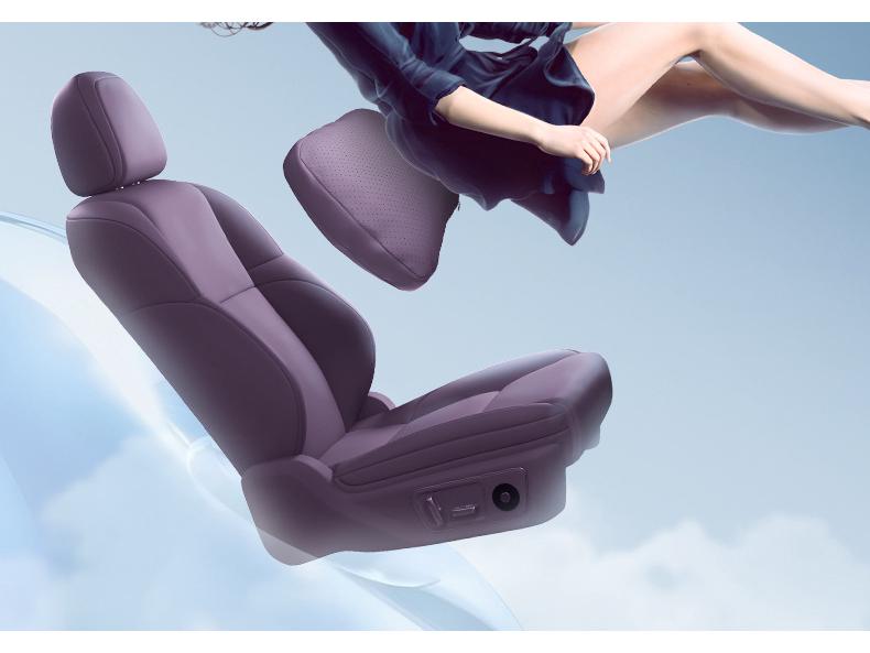 Essential Car Interior Accessories Set for Zero Run Lafa5: Headrest & Lumbar Support with Neck & Waist Protection