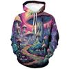 Japanese Retro Classic Hooded Shark Sweatshirt Autumn and Winter Street Velvet Mushroom Hip-hop Trend Top Comfortable and Loose