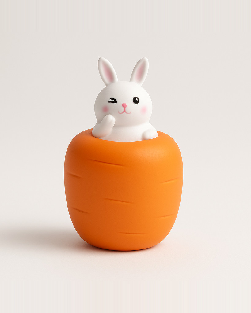 Mini Carrot Doll Soft Cute Squeeze Fidget Toy Squeezing Rabbit Anti-stress Kid Gift