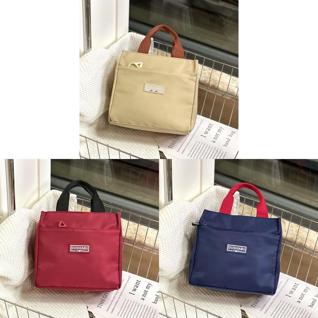 Simple Oxford Lunch Box Bag For Daily Work And School With Spacious Design And Durable Material